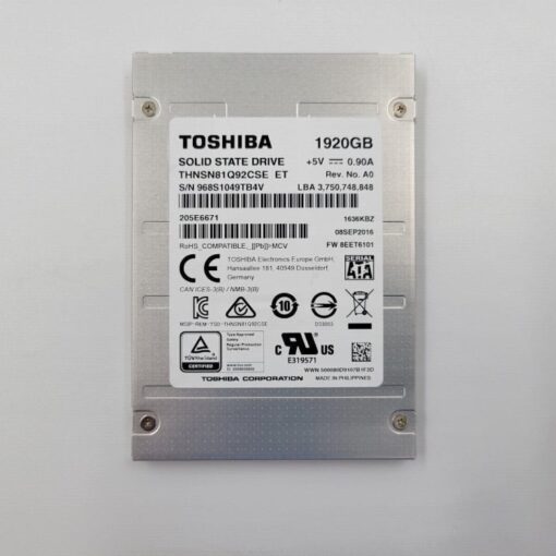 o cung ssd toshiba enterprise 1 92 tb nand mlc 2 5 inch sata 6gb thnsn81q92cse 1