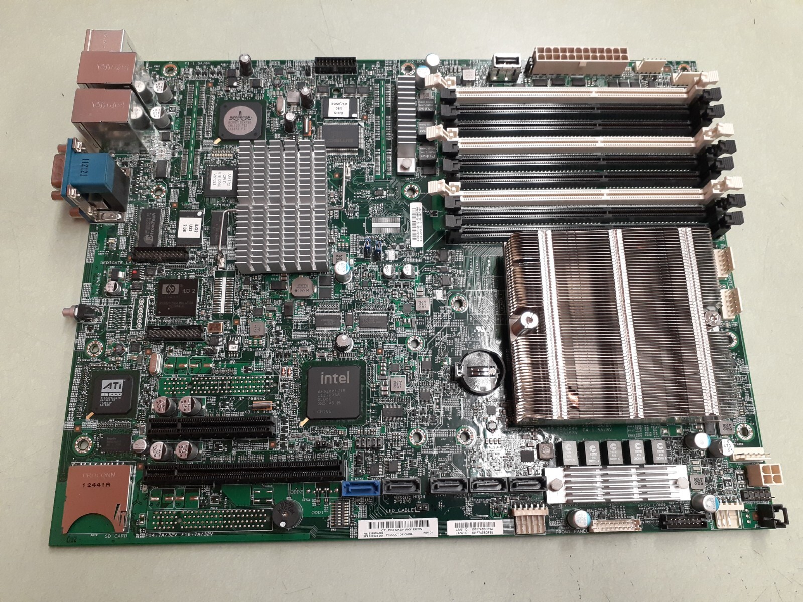 Bo mạch chủ mainboard HP DL320 G6 610524 001 538935 002 01 Bo mạch chủ mainboard HP DL320 G6 610524 001 538935 002 01
