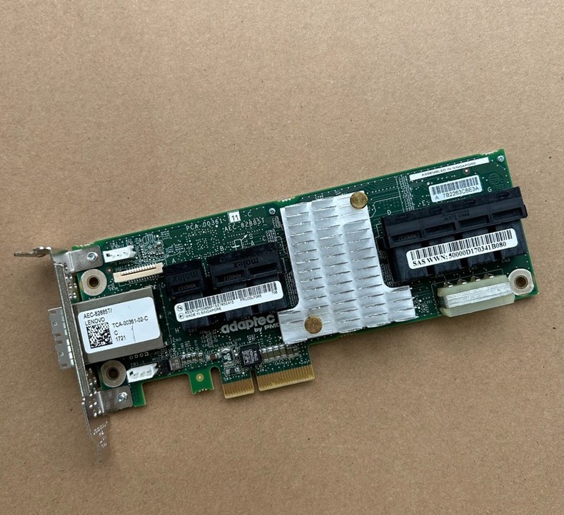 adaptec aec 82885t 00lf095 raid controller card 36 port 12 gbps pci e sas sata raid expander card 01