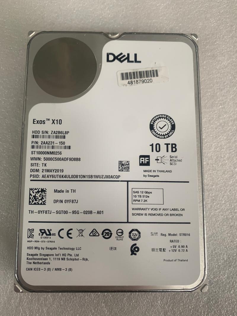 dell 10tb 7 2k 12gbps sas 3 5 inch hard drive 0yf87j 07 dell 10tb 7 2k 12gbps sas 3 5 inch hard drive 0yf87j 07