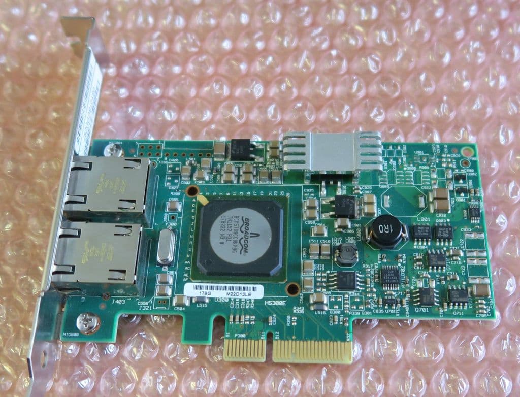dell g218c broadcom 5709 netxtreme ii dual port gigabit ethernet adapter card [3] 39513 p