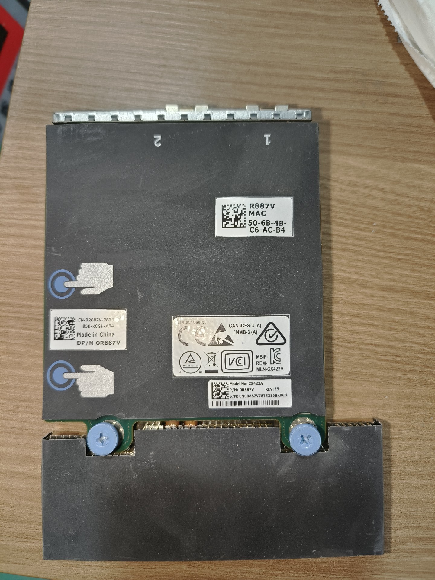 dell mellanox cx422a connectx 4 25gb sfp dual port rndc daughter card r887v 01 dell mellanox cx422a connectx 4 25gb sfp dual port rndc daughter card r887v 01