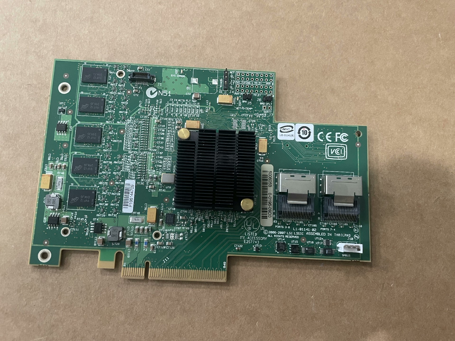 card raid ibm 43w4297 server raid mr10i 3650m2 m3 01