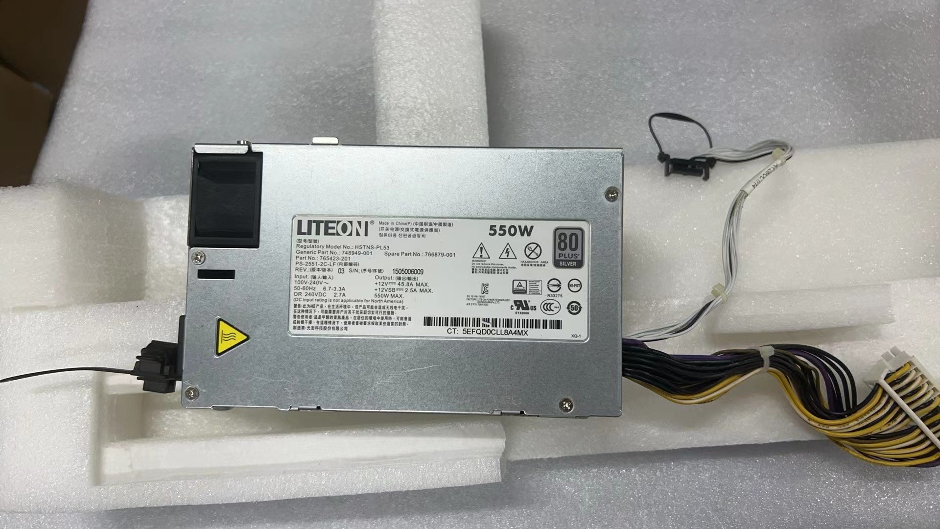 bo nguon psu hp dl60 dl80 dl120 dl160 dl180 g9 gen9 550w 748949 001 766879 001 765423 201 hstns pl53 01