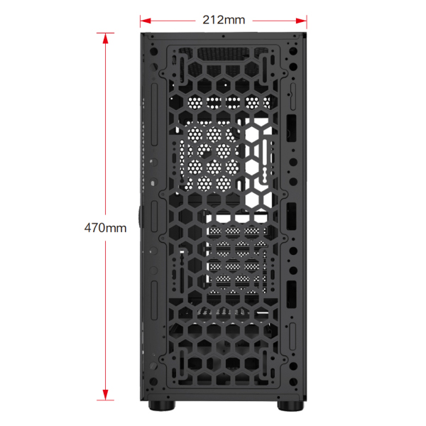 Vỏ máy tính KENOO ESPORT EM700 3F Mầu Đen (Mid Tower E ATX) 05 Vỏ máy tính KENOO ESPORT EM700 3F Mầu Đen (Mid Tower E ATX) 05