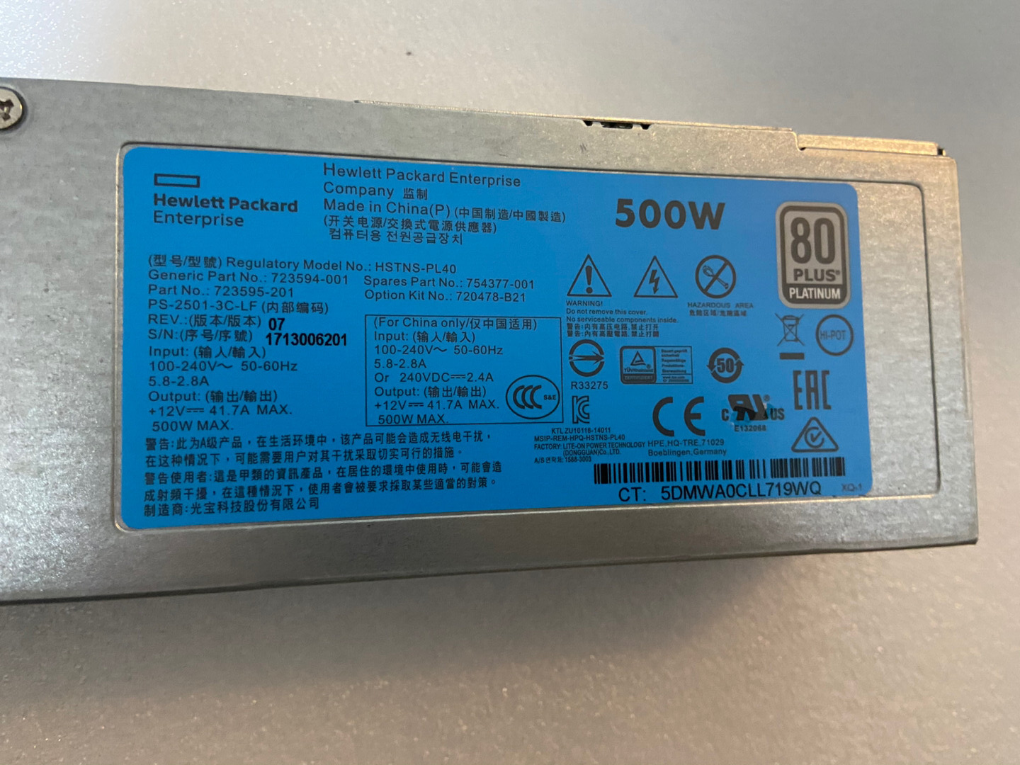 nguon hp gen9 500w server power supply 02