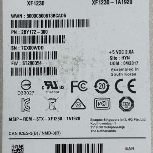 o cung ssd seagate nytro xf1230 1 92tb sata 6gb 2 5 03
