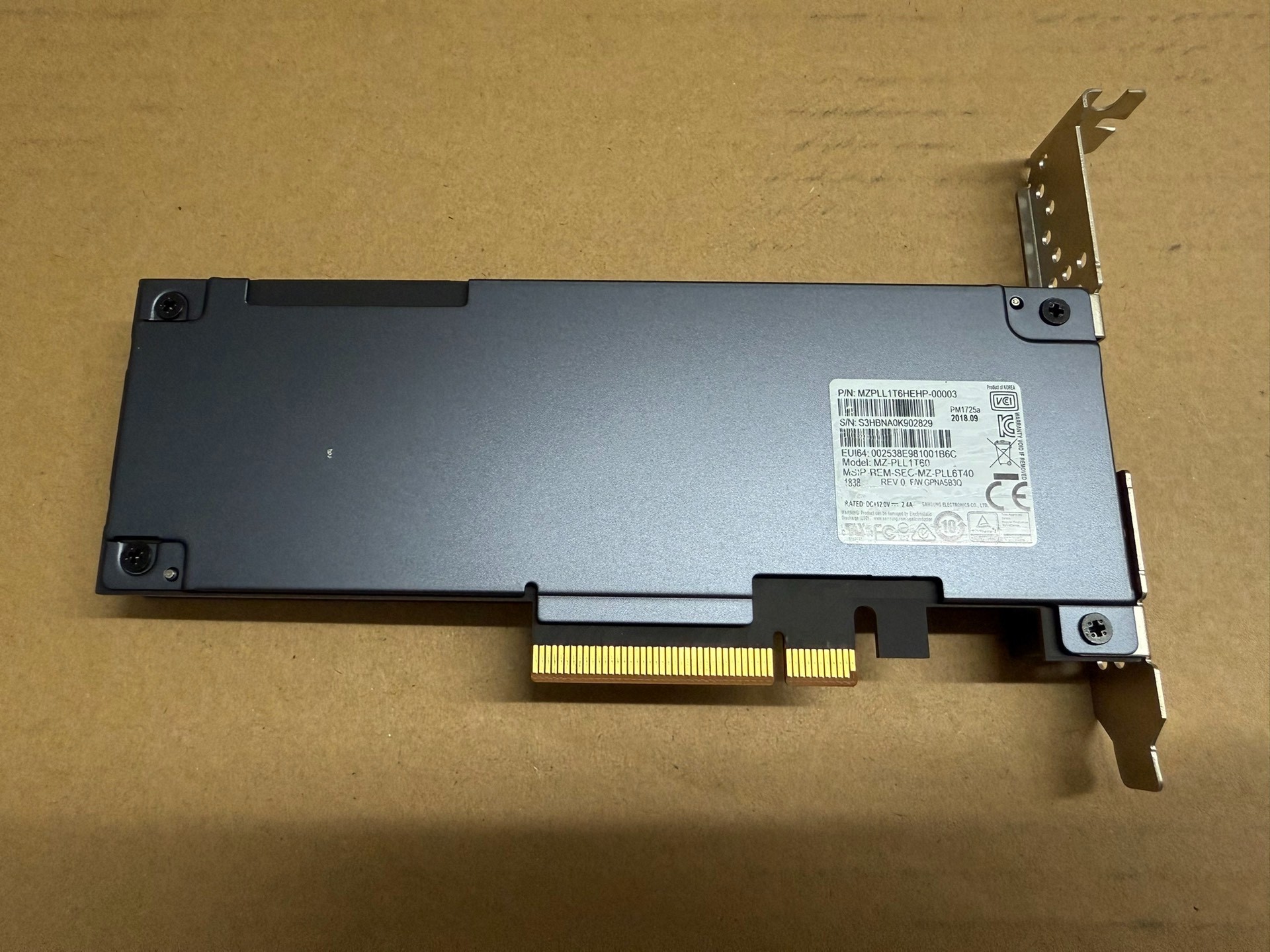 ssd enterprise samsung pm1725b hhhl 1 6tb nvme pcie x8 02 ssd enterprise samsung pm1725b hhhl 1 6tb nvme pcie x8 02