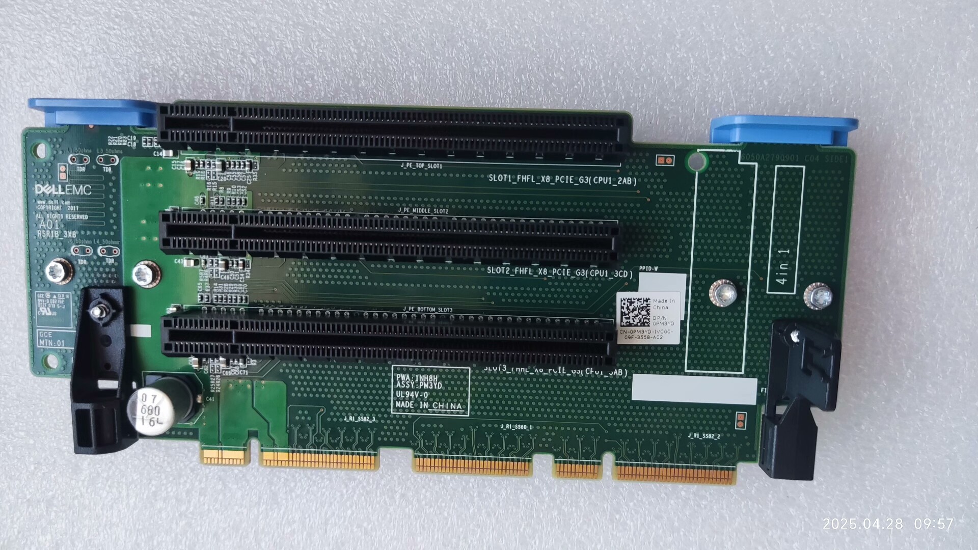 dell poweredge r740 r740xd server riser 2a pci e j7w3k 0j7w3k 04 dell poweredge r740 r740xd server riser 2a pci e j7w3k 0j7w3k 04